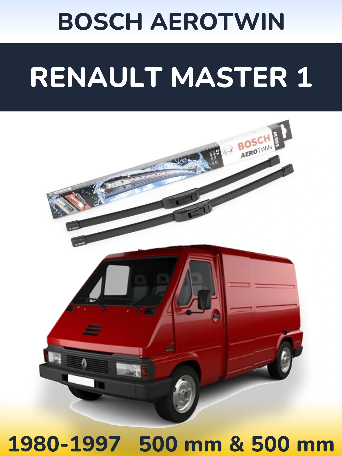 Ștergătoare BOSCH AeroTwin pentru Renault Master 1