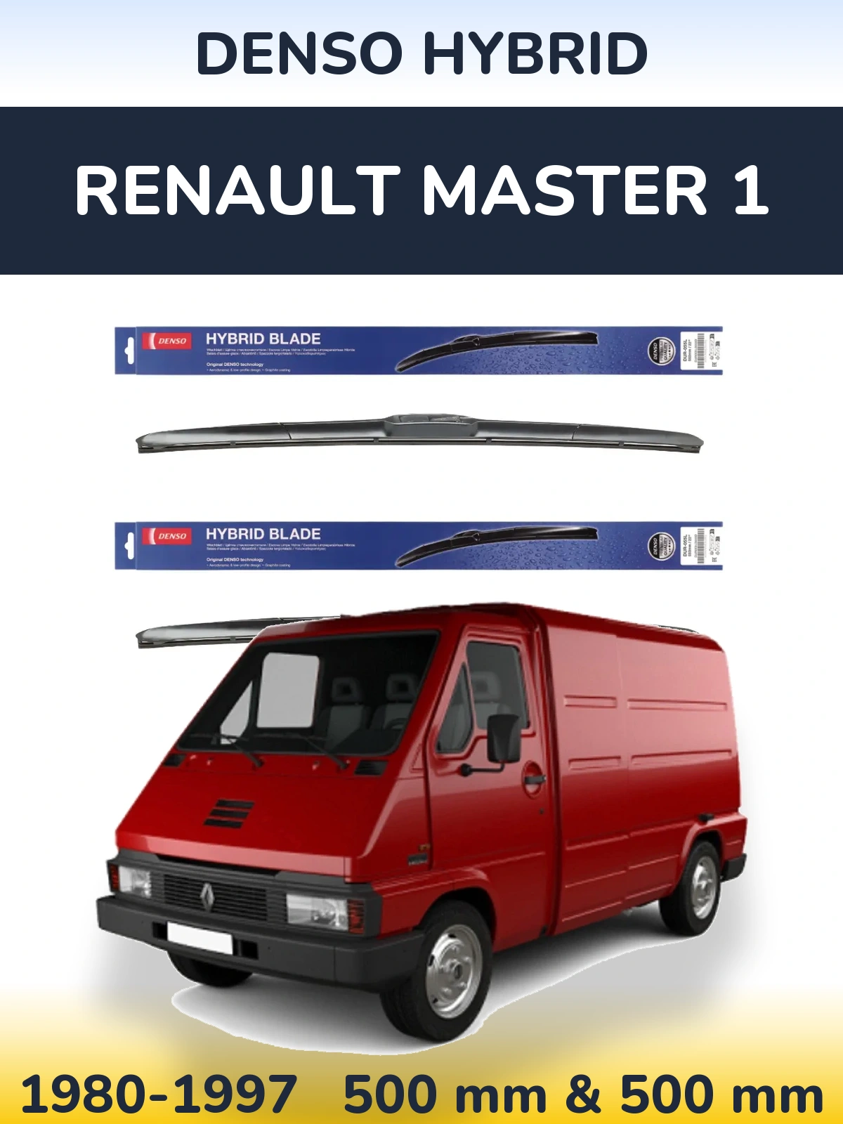 Ștergătoare Denso Hybrid pentru Renault Master 1