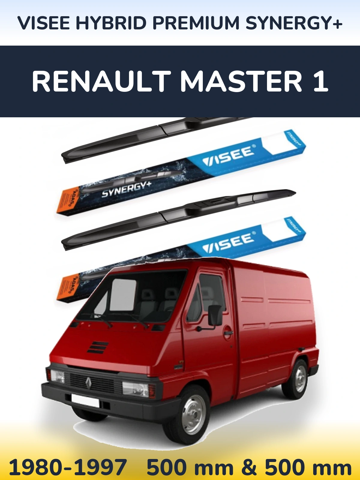 Ștergătoare VISEE HYBRID PREMIUM SYNERGY+ pentru Renault Master 1