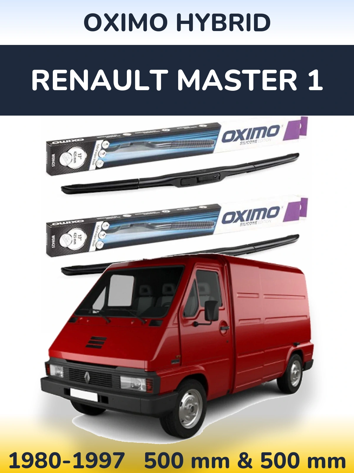 Ștergătoare Oximo Hybrid pentru Renault Master 1