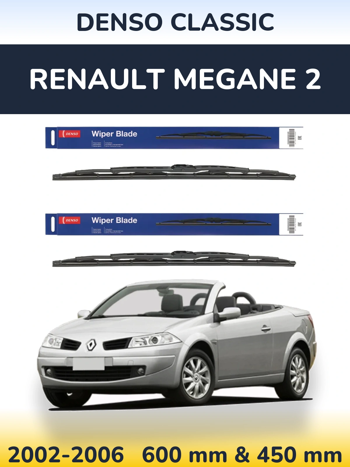 Ștergătoare Denso Classic pentru Renault Megane 2