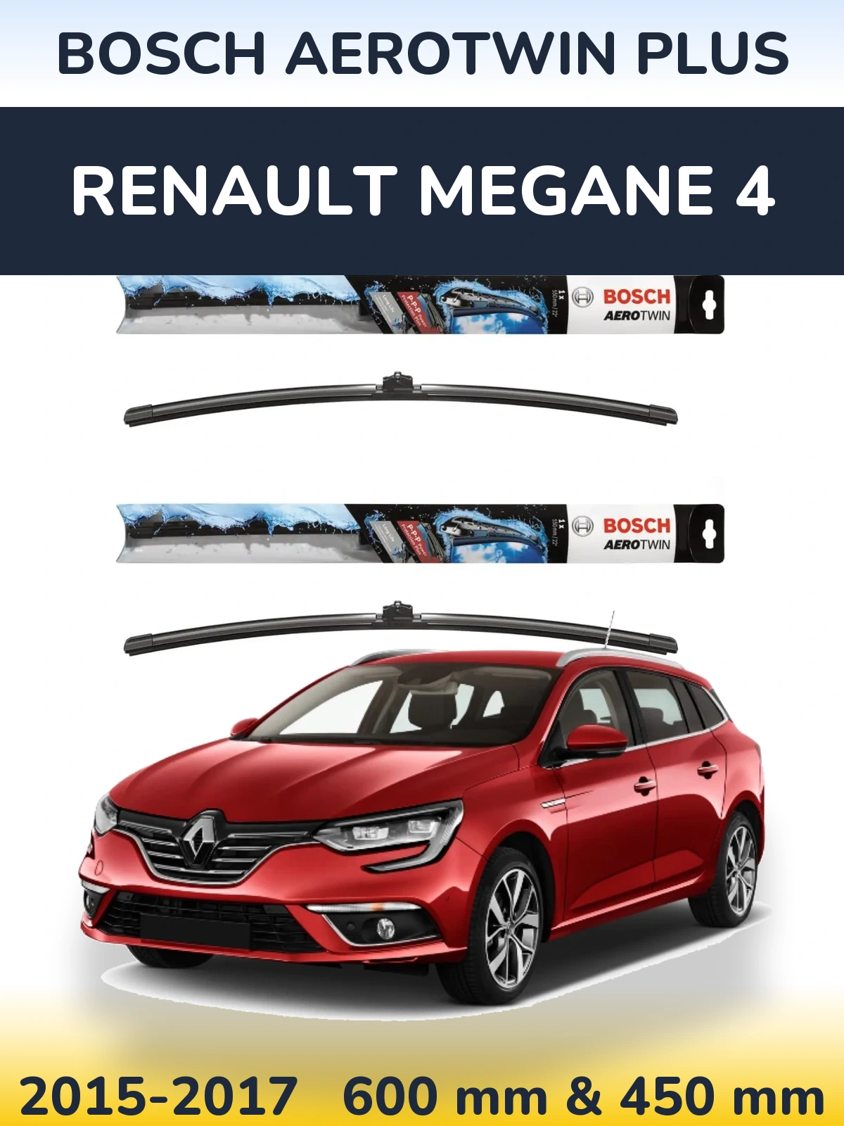 Ștergătoare BOSCH AeroTwin Plus pentru Renault Megane 4