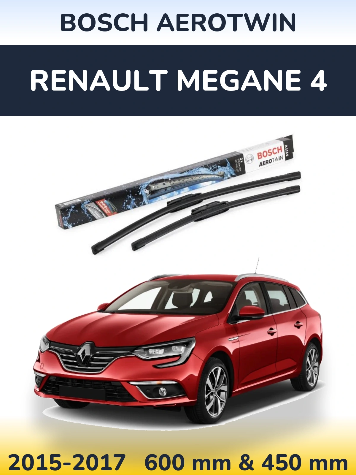 Ștergătoare BOSCH AeroTwin pentru Renault Megane 4