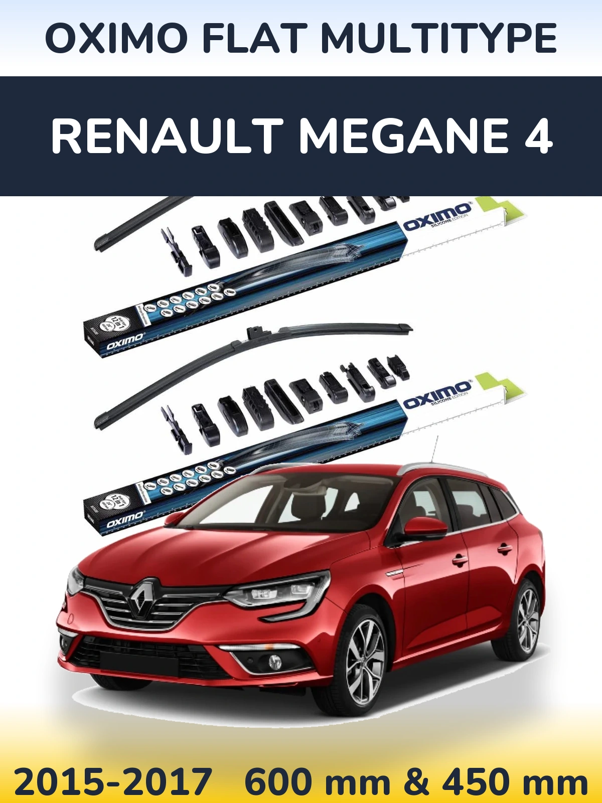 Ștergătoare Oximo Flat MultiTipe pentru Renault Megane 4