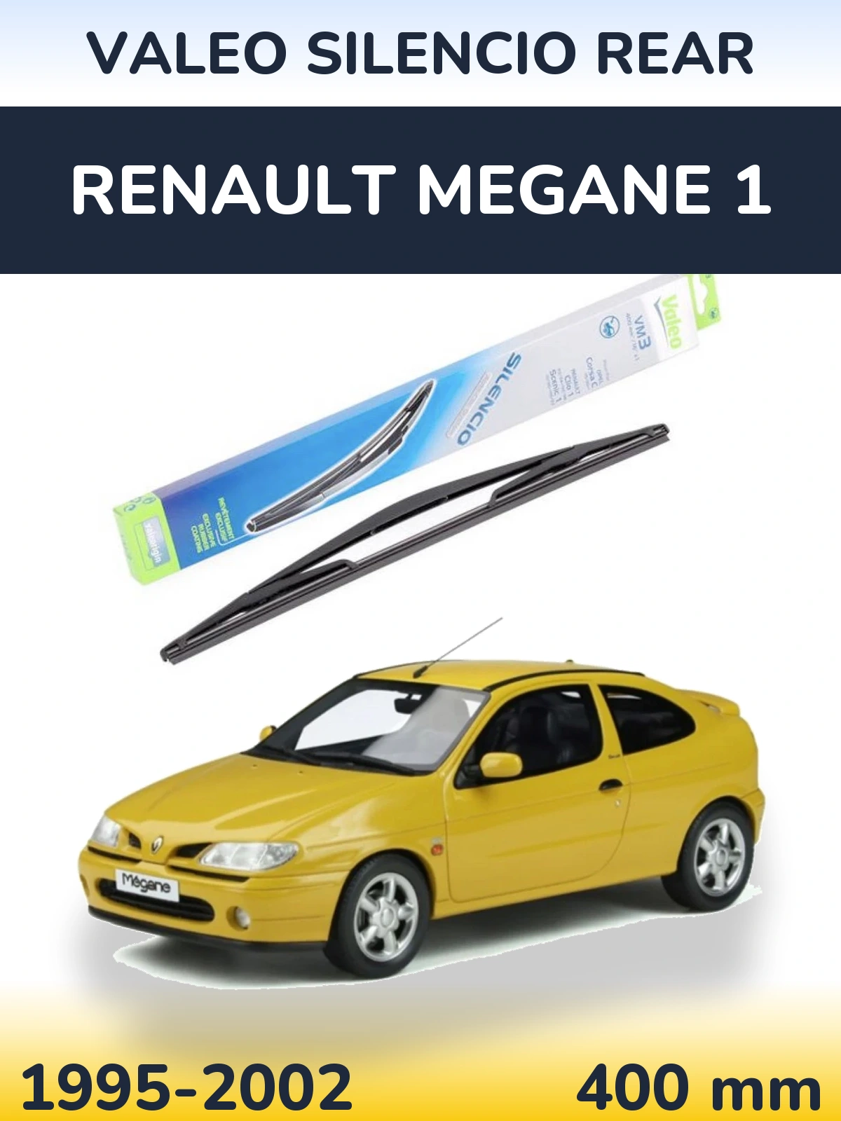 Задний дворник Valeo Silencio Rear 400 мм для Renault Megane 1 1995-2002
