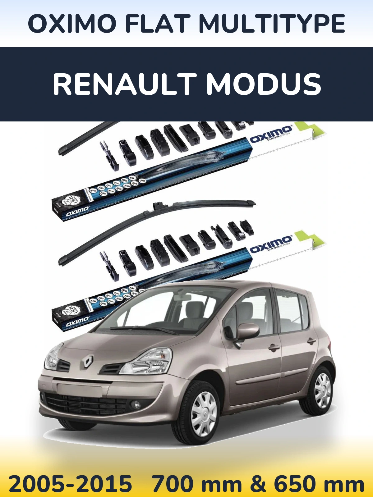 Ștergătoare Oximo Flat MultiTipe pentru Renault Modus