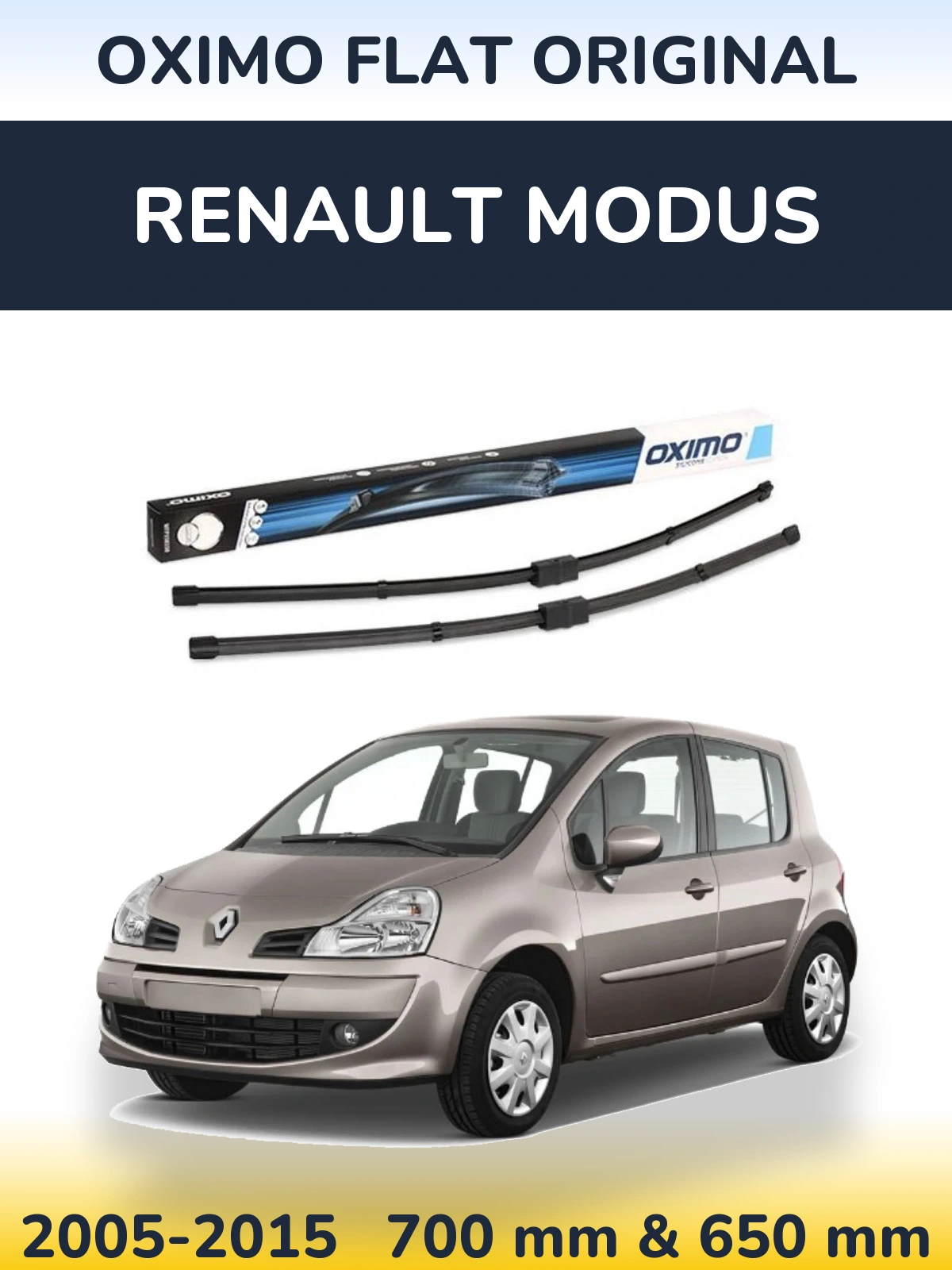 Ștergătoare Oximo Flat Original pentru Renault Modus