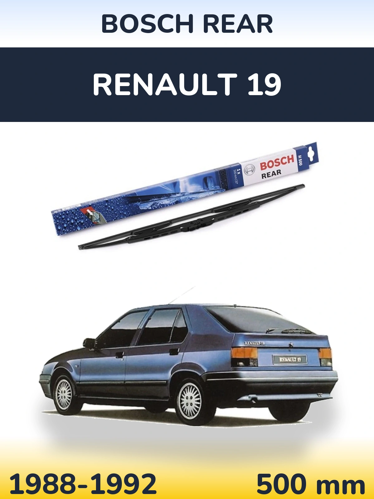 Ștergătoare BOSCH Rear pentru Renault 19