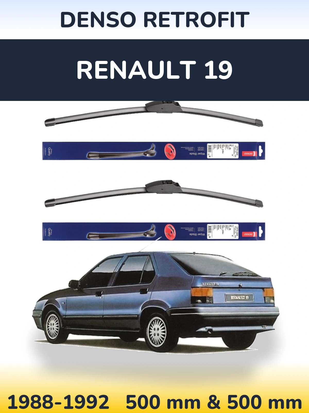 Ștergătoare Denso Retrofit pentru Renault 19
