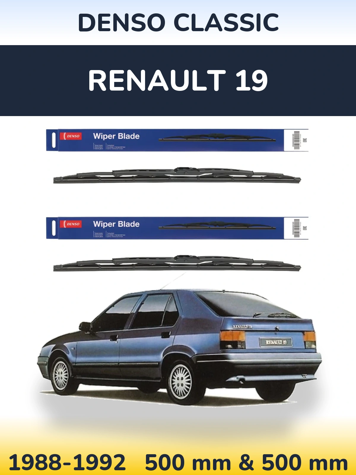 Ștergătoare Denso Classic pentru Renault 19