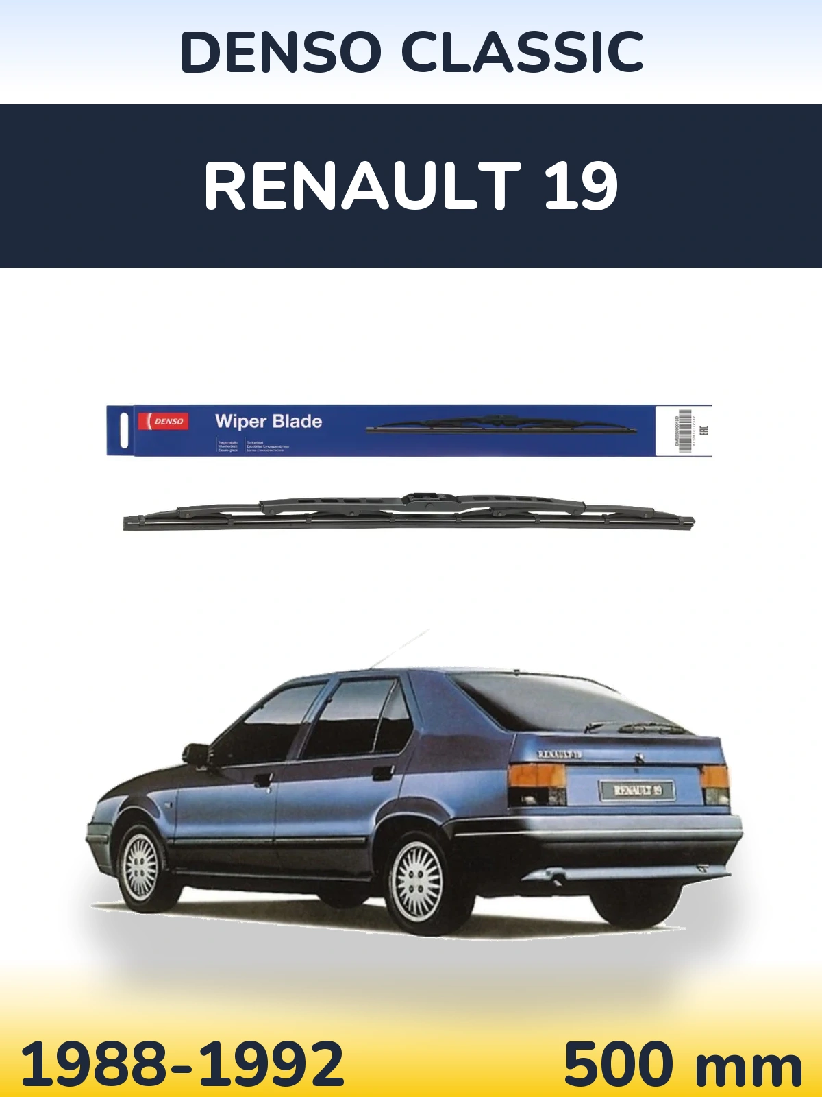 Ștergătoare Denso Classic pentru Renault 19