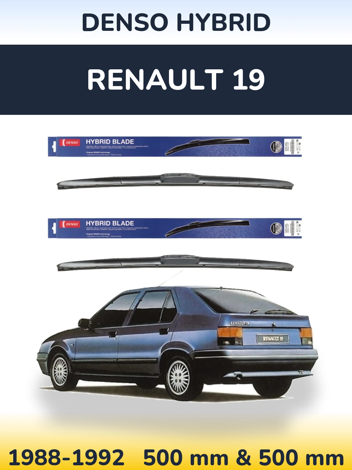 Ștergătoare Denso Hybrid pentru Renault 19