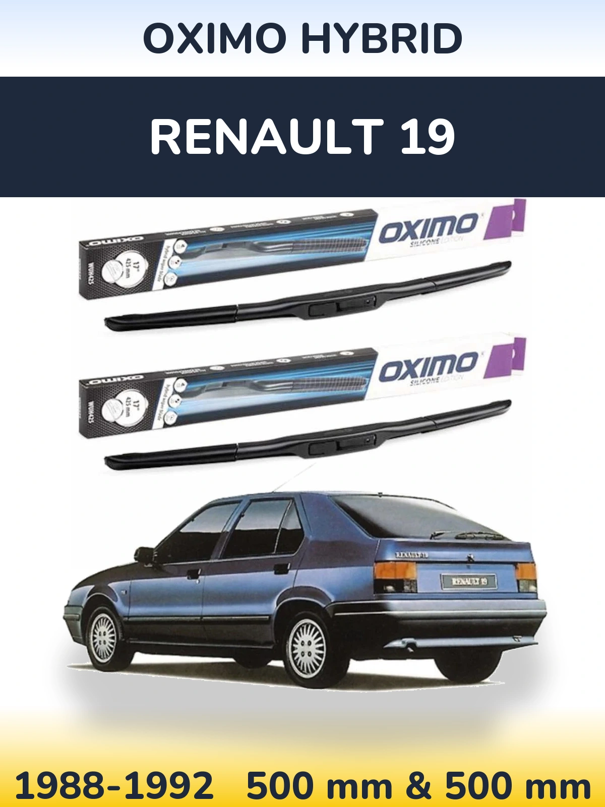Ștergătoare Oximo Hybrid pentru Renault 19