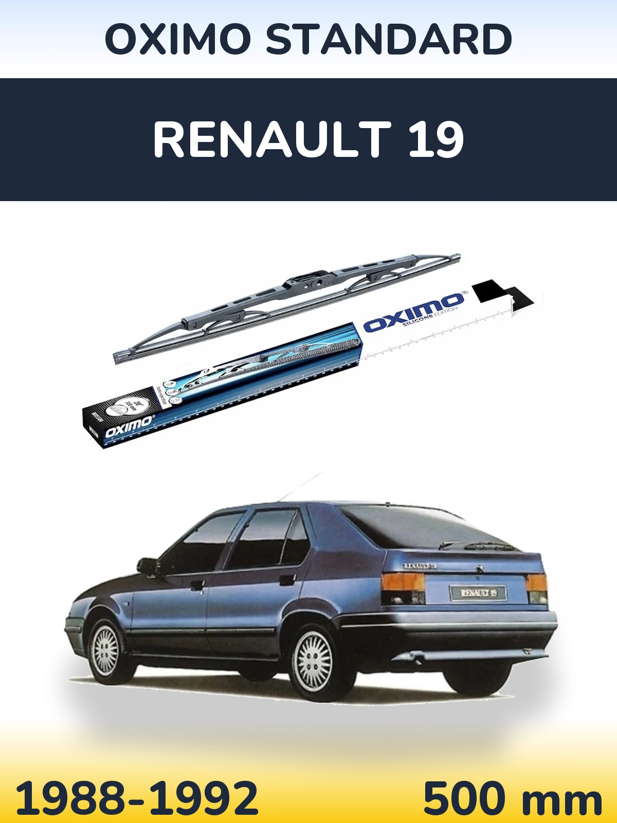 Ștergătoare Oximo Standard pentru Renault 19