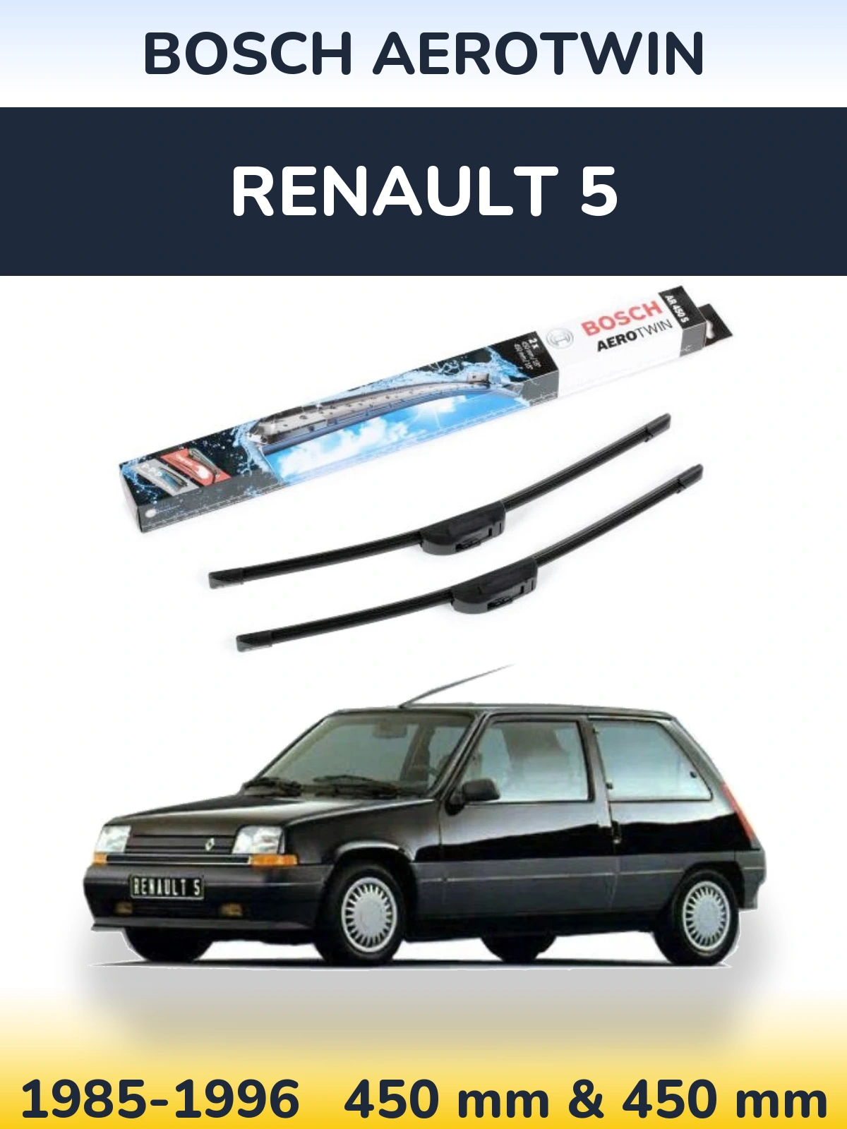 Ștergătoare BOSCH AeroTwin pentru Renault 5