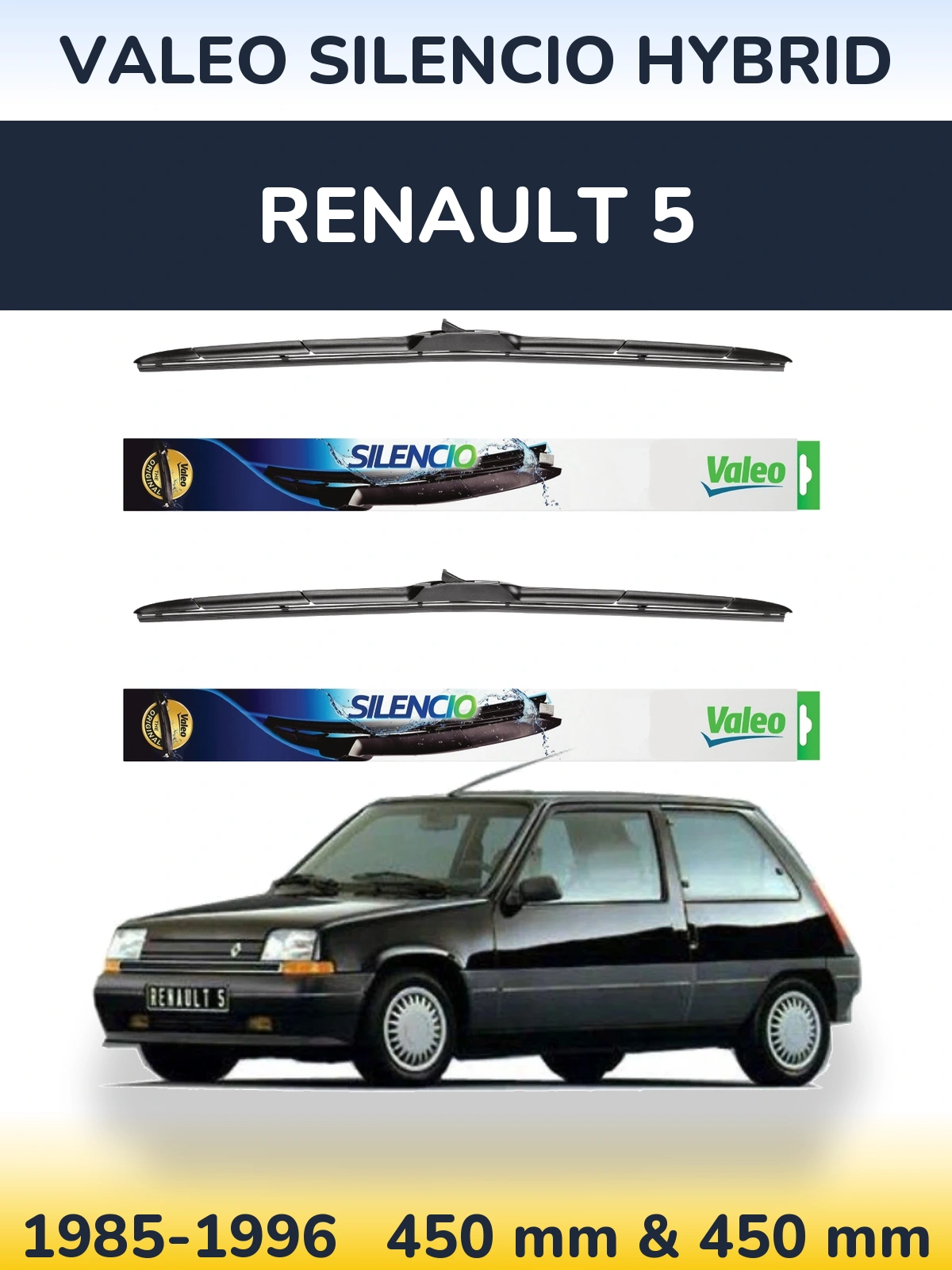 Ștergătoare Valeo Silencio Hybrid pentru Renault 5