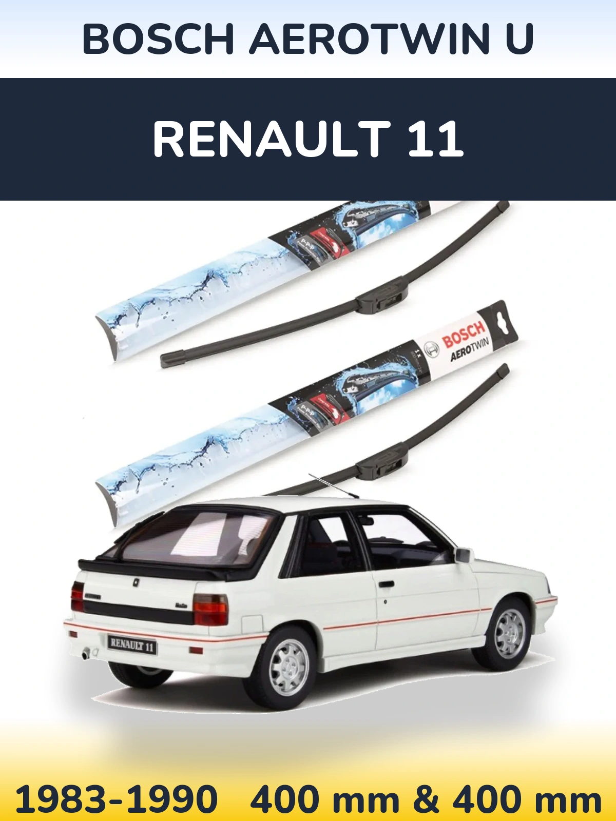 Ștergătoare BOSCH AeroTwin U pentru Renault 11