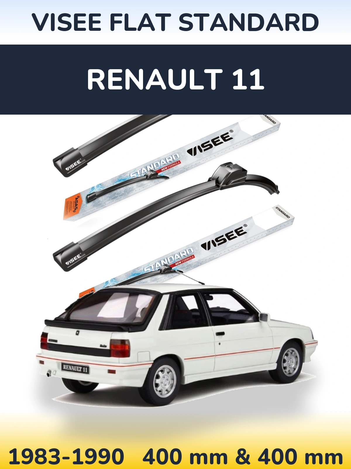 Ștergătoare VISEE FLAT STANDARD pentru Renault 11