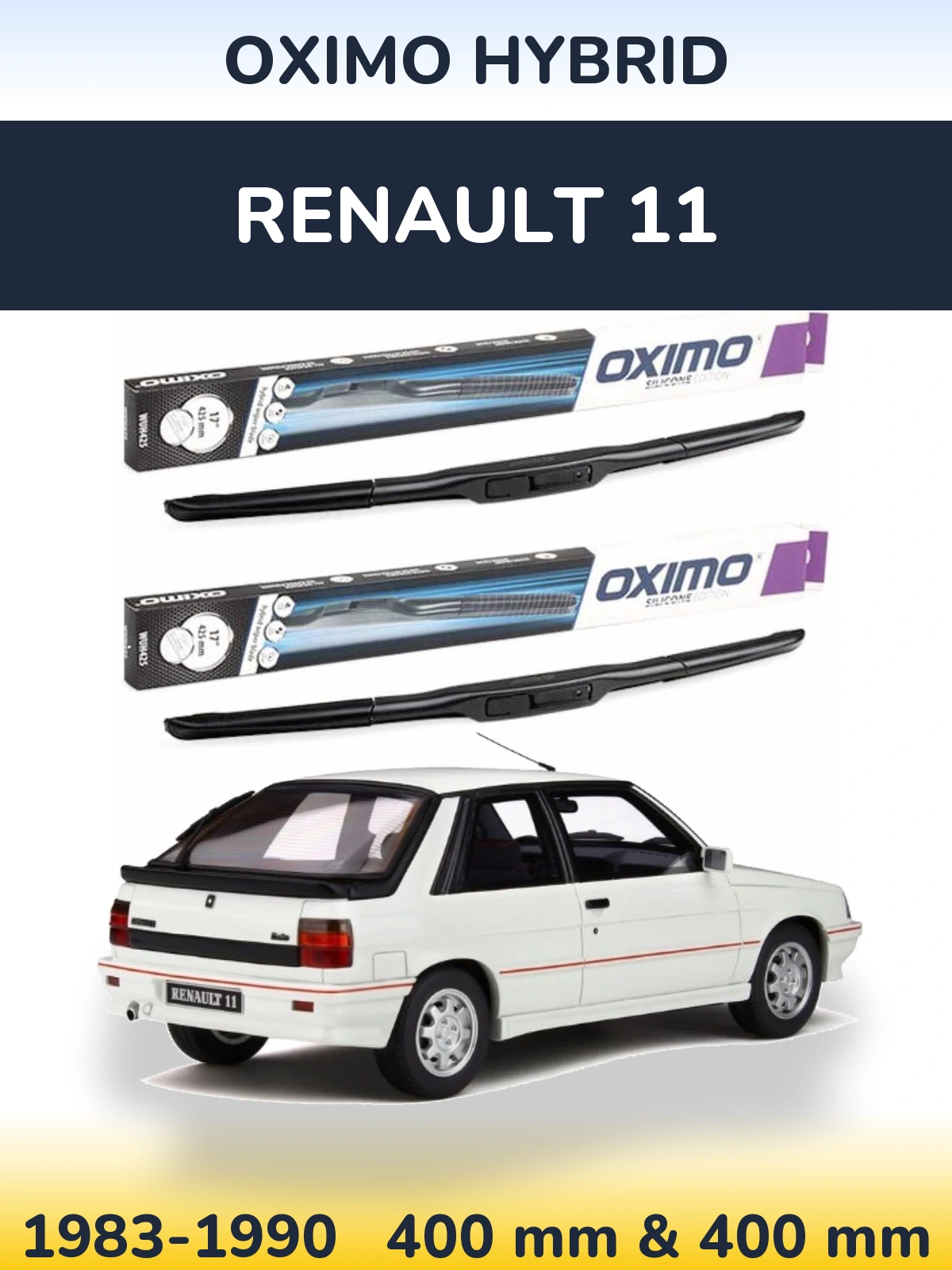Ștergătoare Oximo Hybrid pentru Renault 11