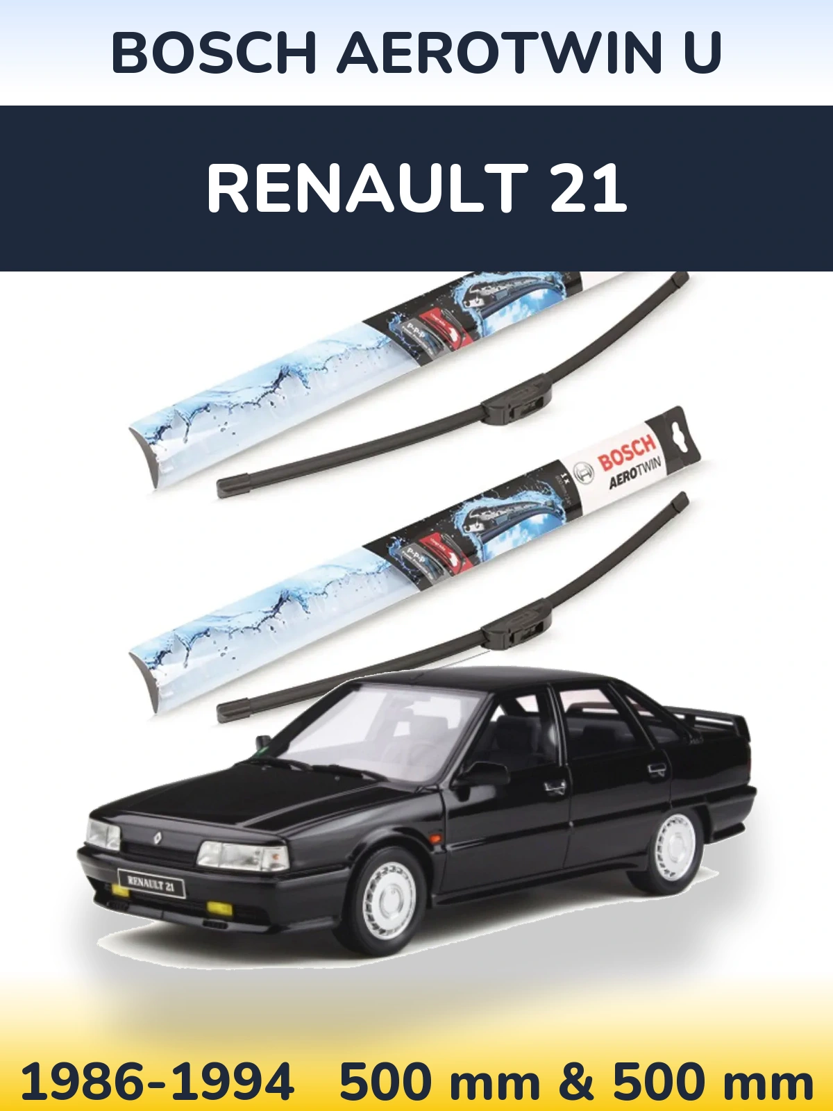 Ștergătoare BOSCH AeroTwin U pentru Renault 21