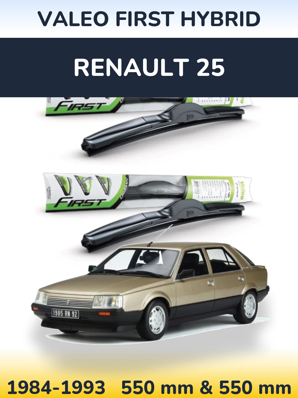 Ștergătoare Valeo First Hybrid pentru Renault 25