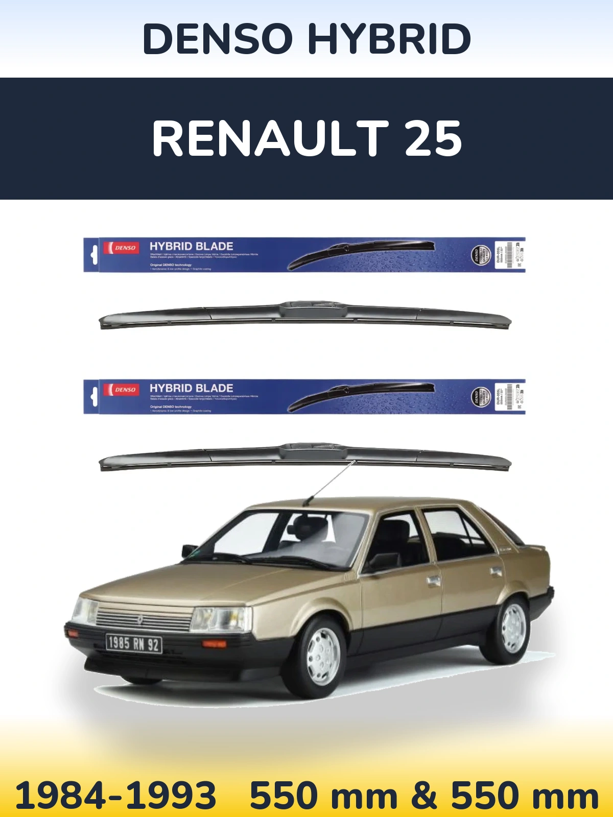 Ștergătoare Denso Hybrid pentru Renault 25
