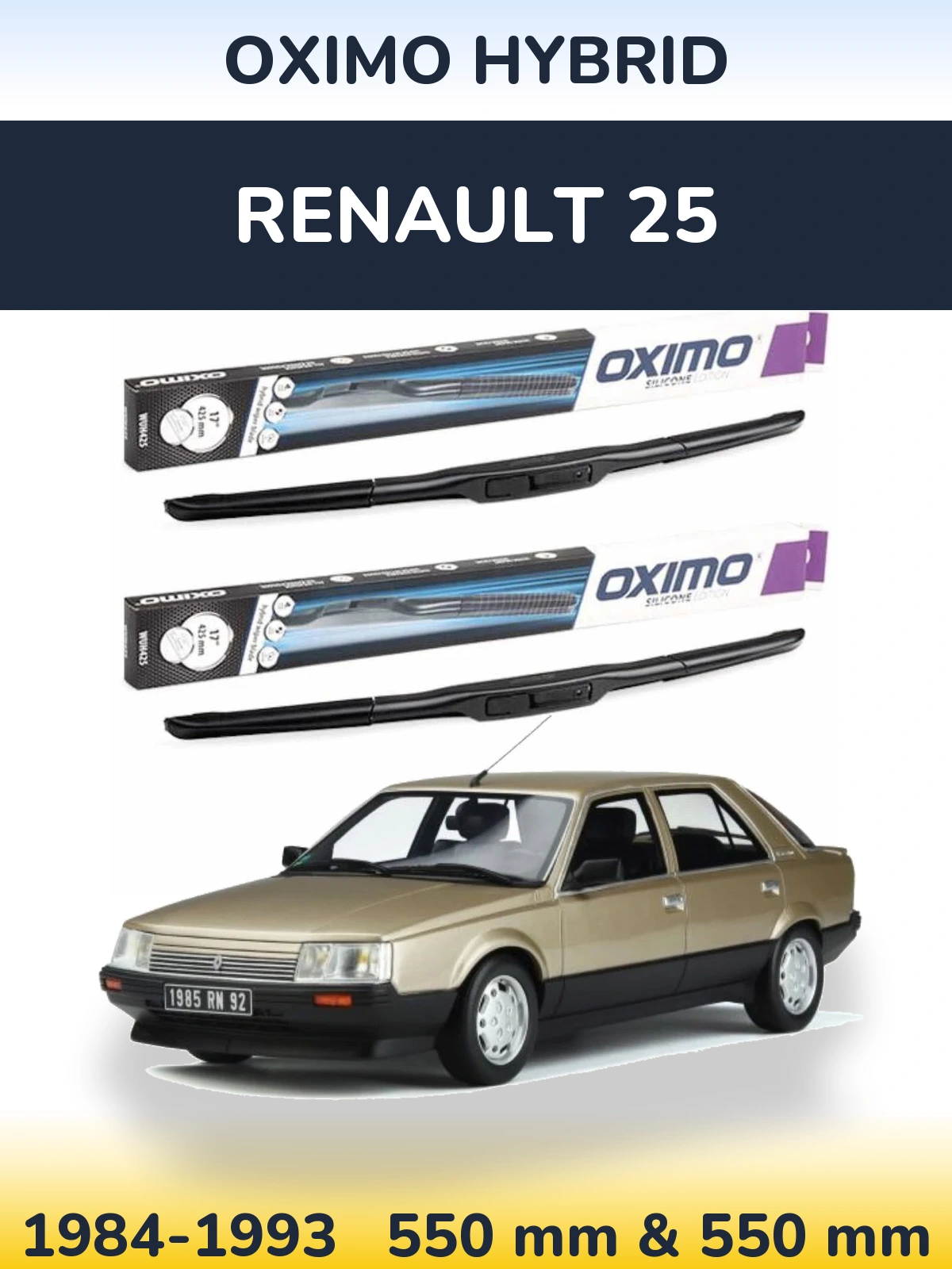 Ștergătoare Oximo Hybrid pentru Renault 25