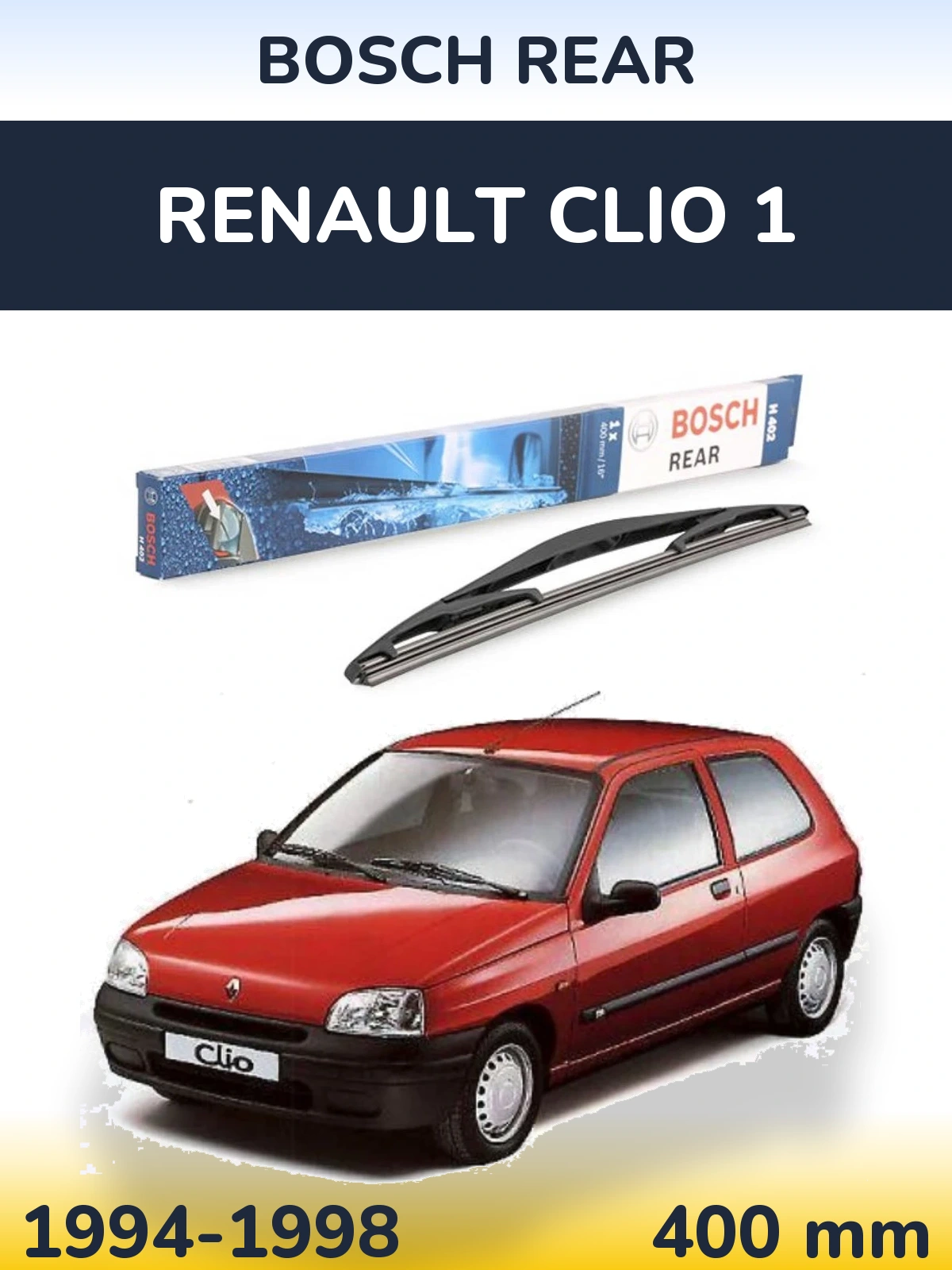 Ștergătoare BOSCH Rear pentru Renault Clio 1