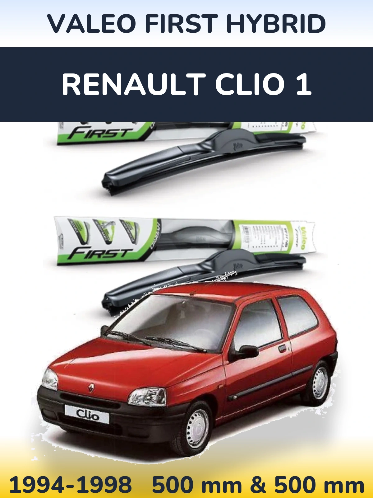 Ștergătoare Valeo First Hybrid pentru Renault Clio 1