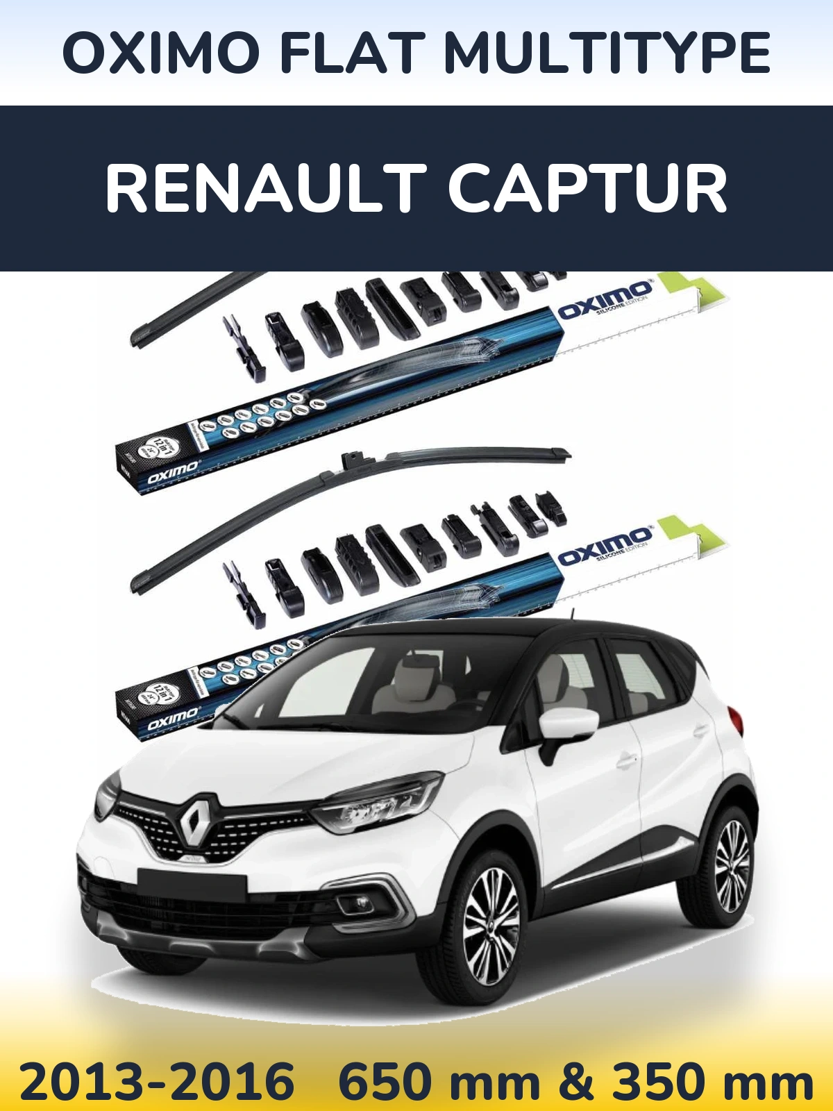 Ștergătoare Oximo Flat MultiTipe pentru Renault Captur