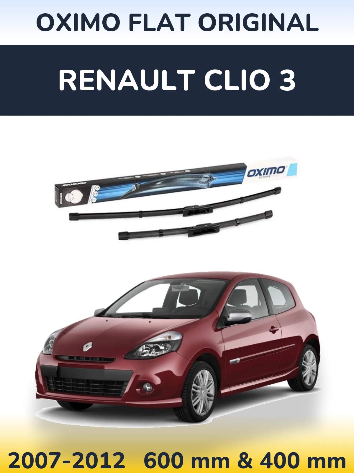 Ștergătoare Oximo Flat Original pentru Renault Clio 3