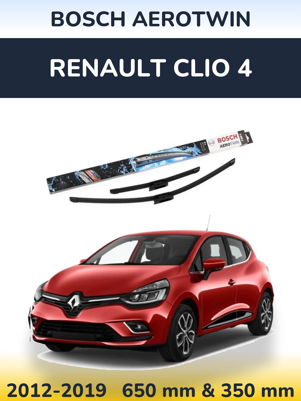 Ștergătoare BOSCH AeroTwin pentru Renault Clio 4