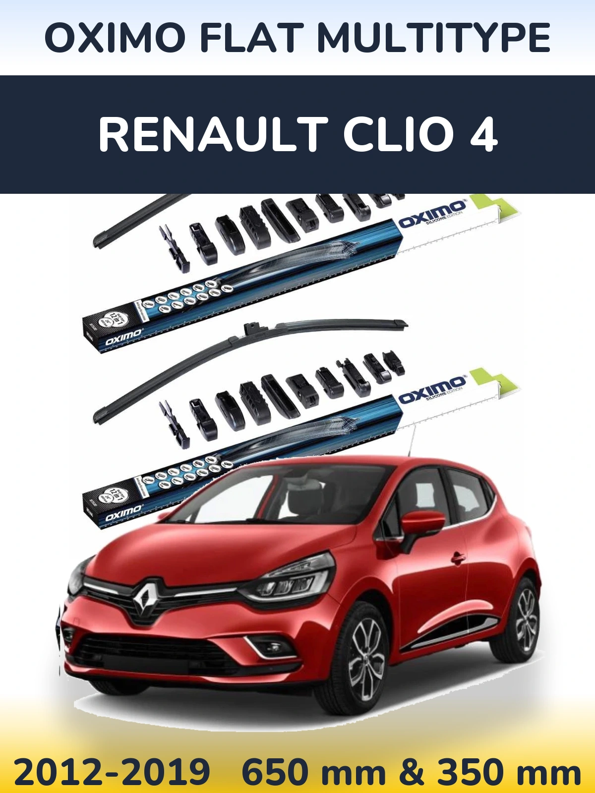 Ștergătoare Oximo Flat MultiTipe pentru Renault Clio 4