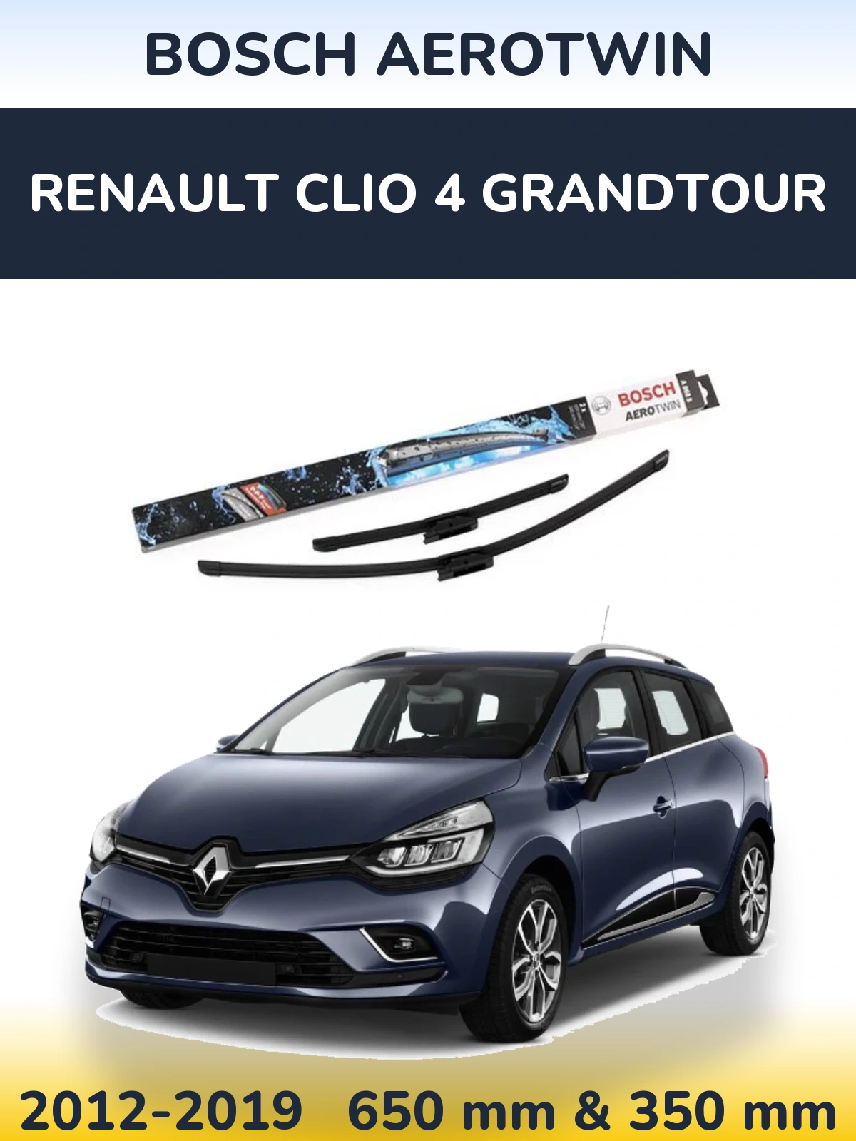 Ștergătoare BOSCH AeroTwin pentru Renault Clio 4 Grandtour
