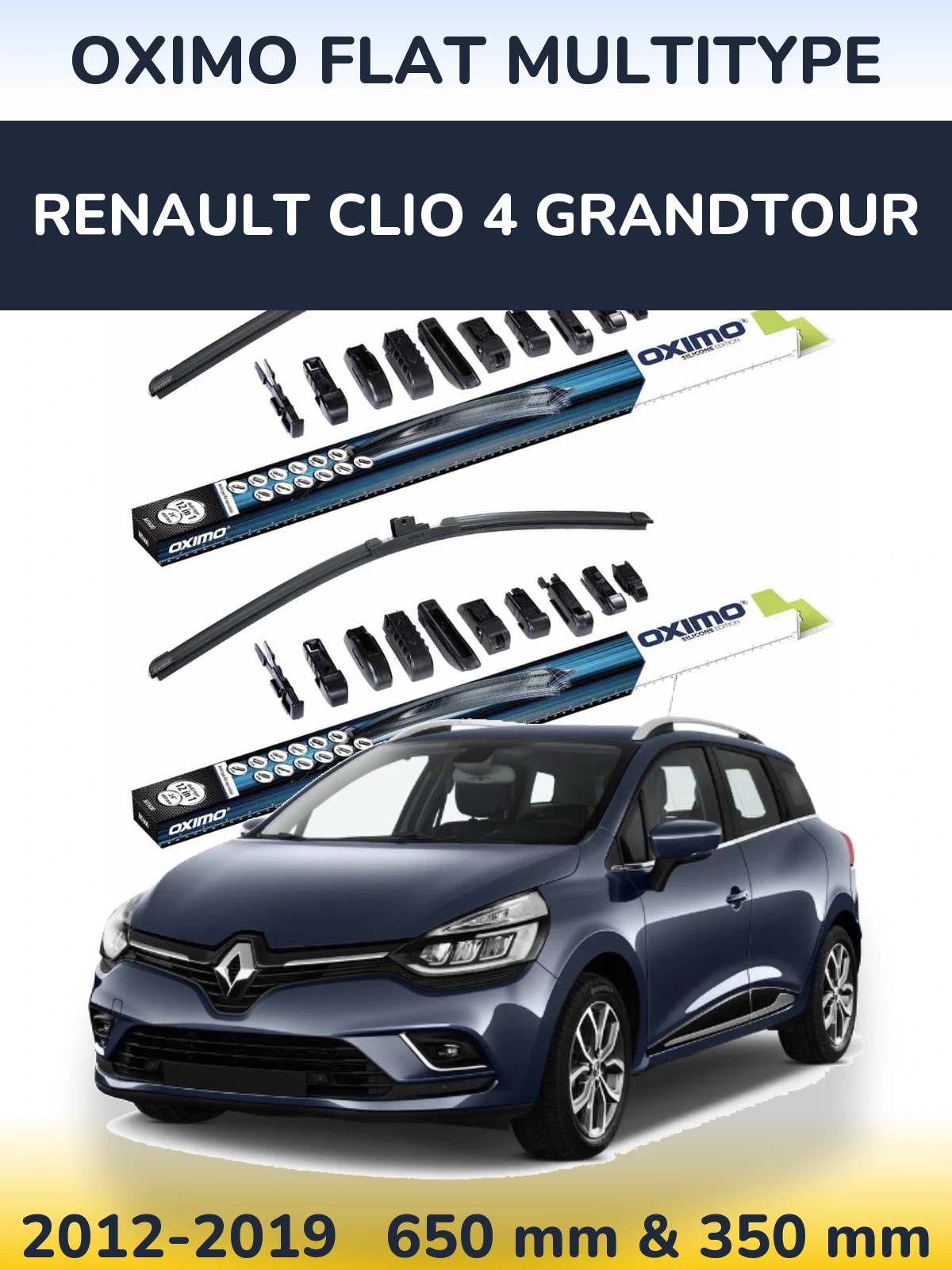 Ștergătoare Oximo Flat MultiTipe pentru Renault Clio 4 Grandtour