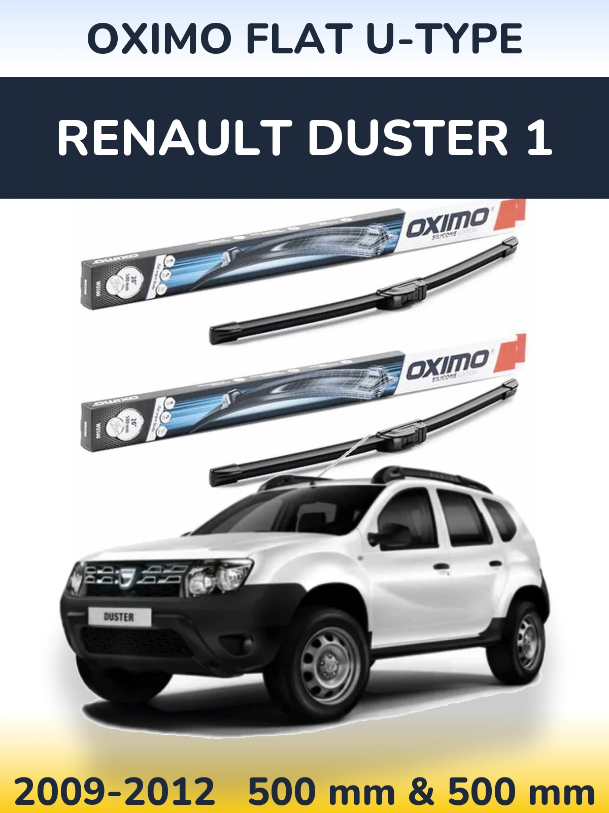 Ștergătoare Oximo Flat U-type pentru Renault Duster 1