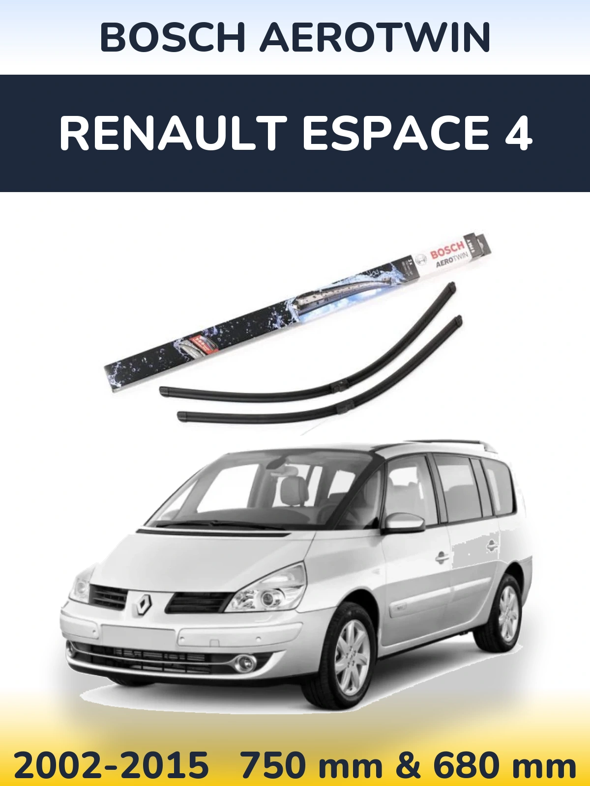 Ștergătoare BOSCH AeroTwin pentru Renault Espace 4