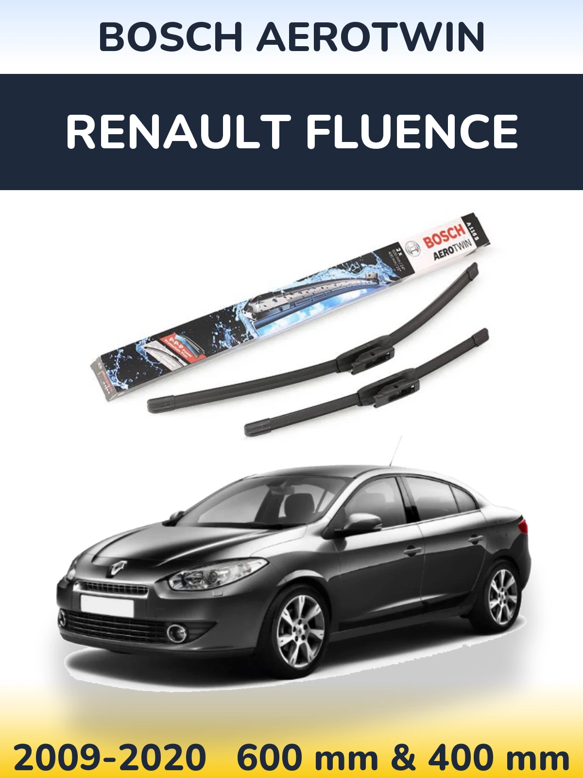 Ștergătoare BOSCH AeroTwin pentru Renault Fluence