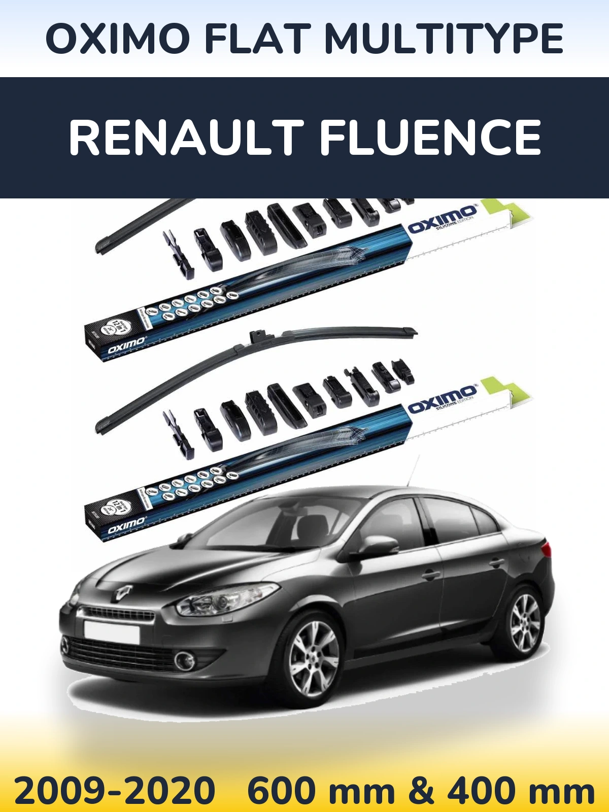 Ștergătoare Oximo Flat MultiTipe pentru Renault Fluence