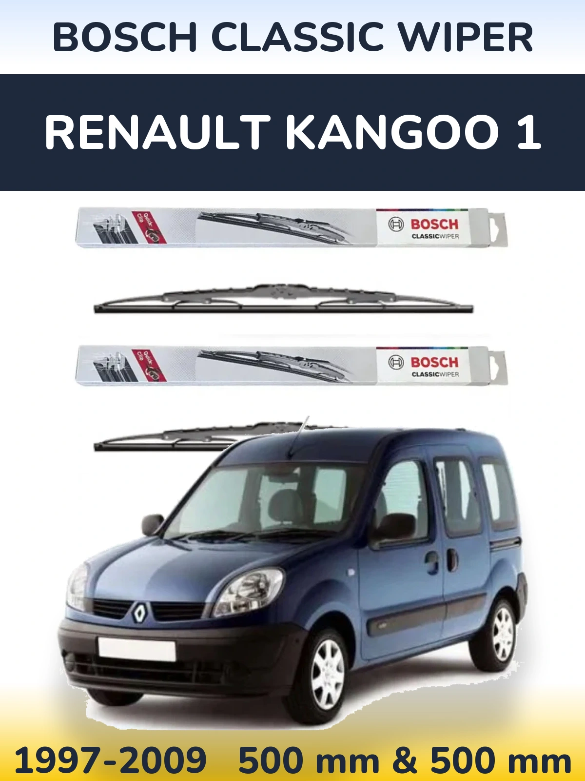 Ștergătoare BOSCH Classic Wiper pentru Renault Kangoo 1