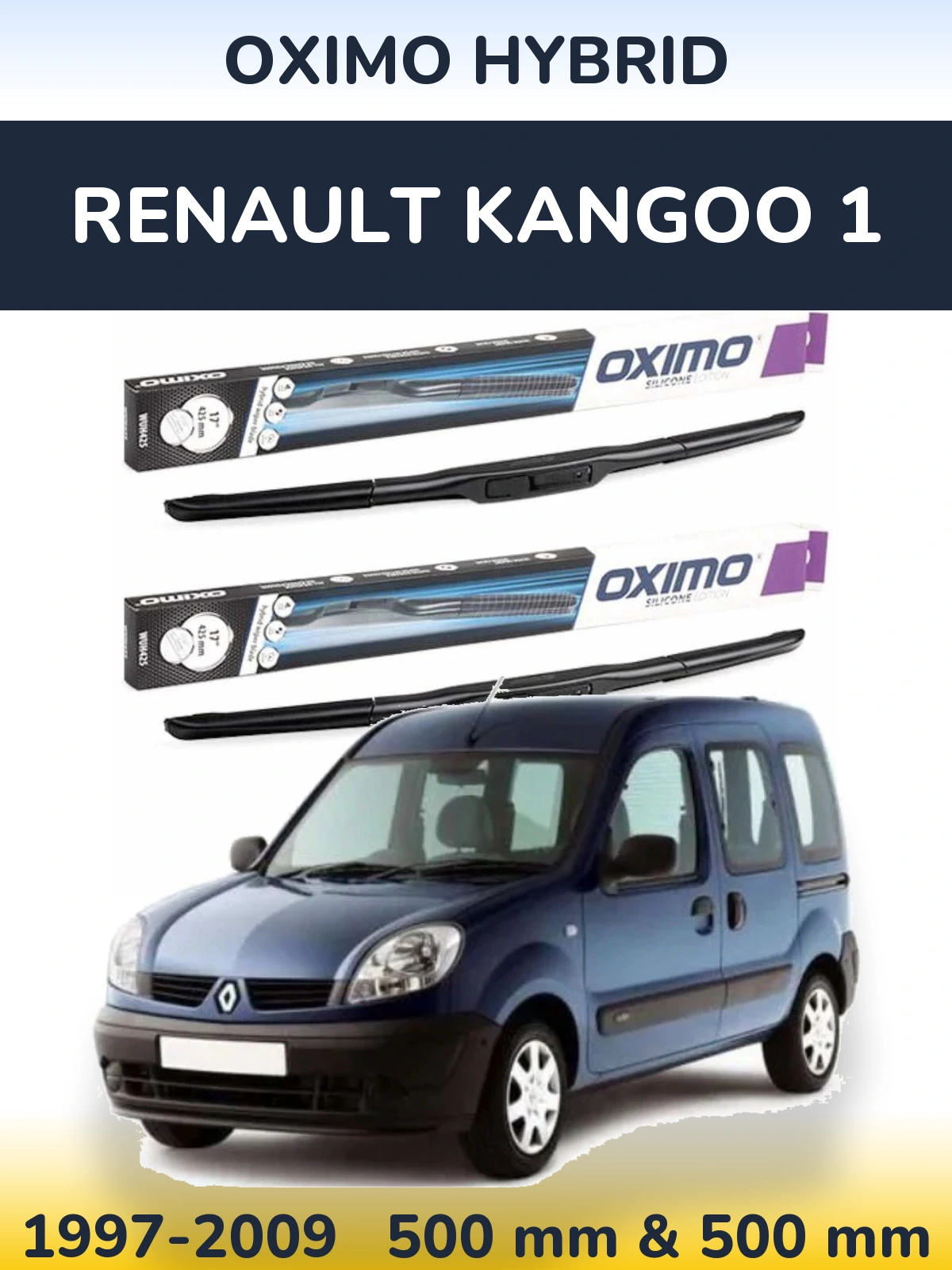 Ștergătoare Oximo Hybrid pentru Renault Kangoo 1