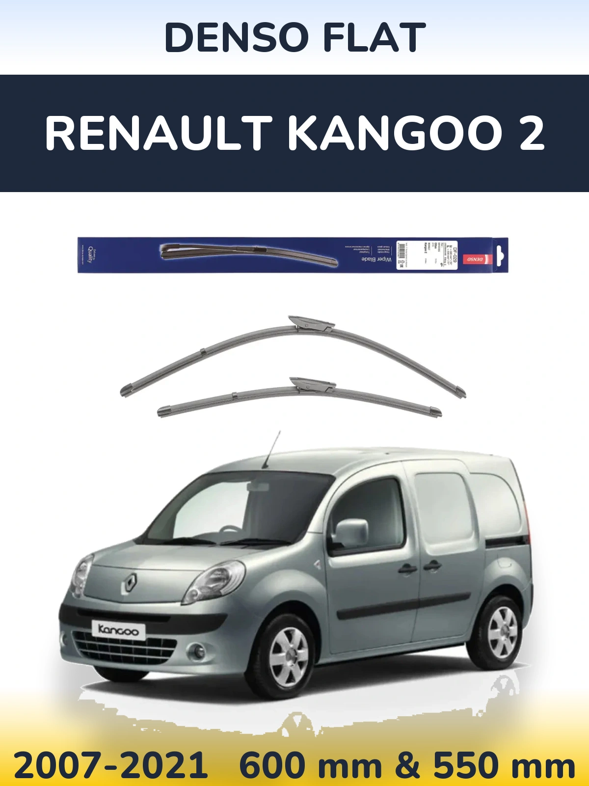Ștergătoare Denso Flat pentru Renault Kangoo 2