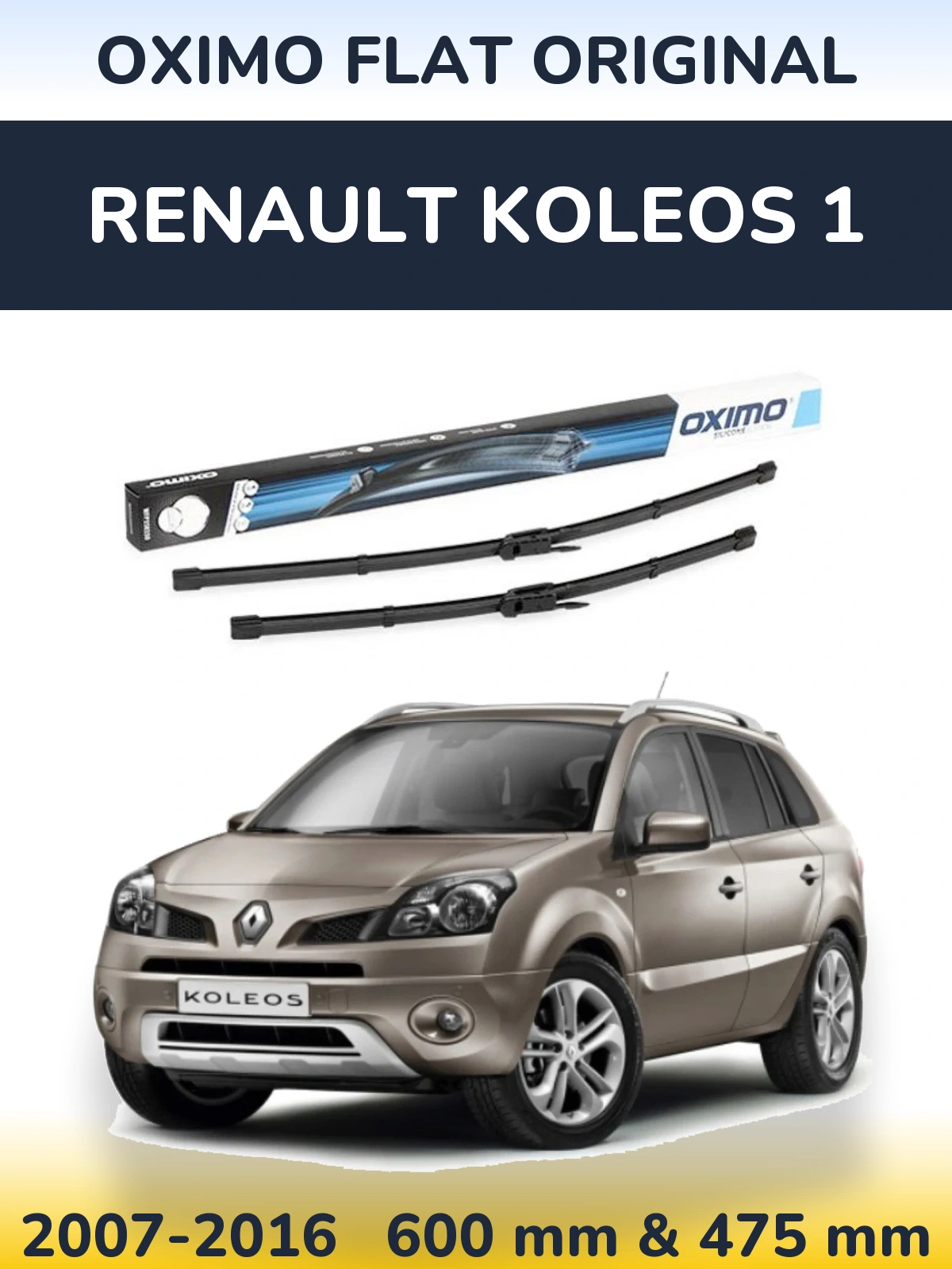 Ștergătoare Oximo Flat Original pentru Renault Koleos 1