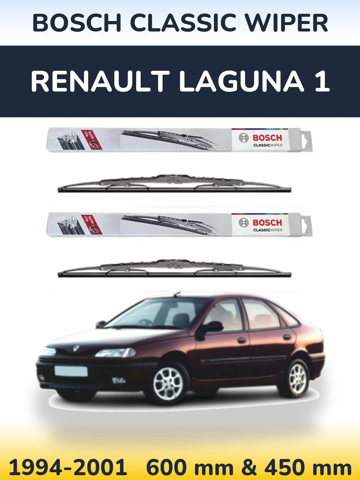 Ștergătoare BOSCH Classic Wiper pentru Renault Laguna 1