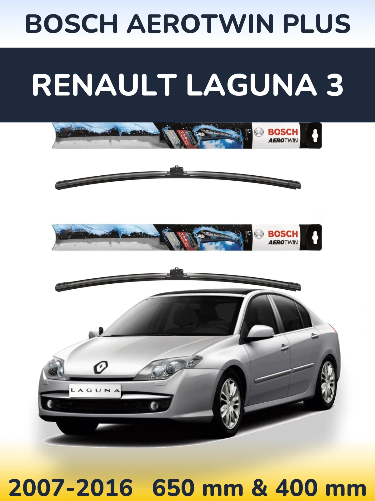 Ștergătoare BOSCH AeroTwin Plus pentru Renault Laguna 3