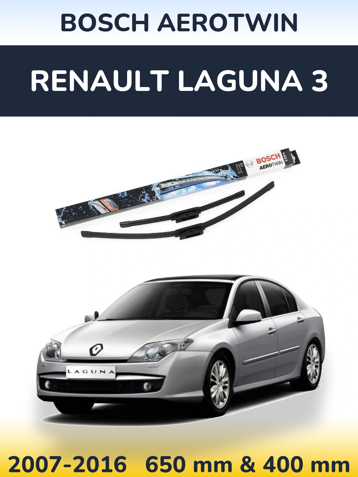 Ștergătoare BOSCH AeroTwin pentru Renault Laguna 3