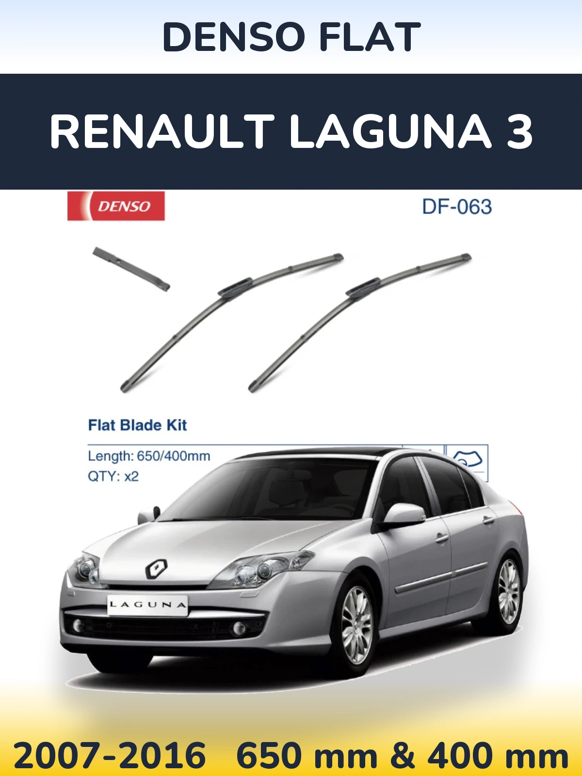 Ștergătoare Denso Flat pentru Renault Laguna 3