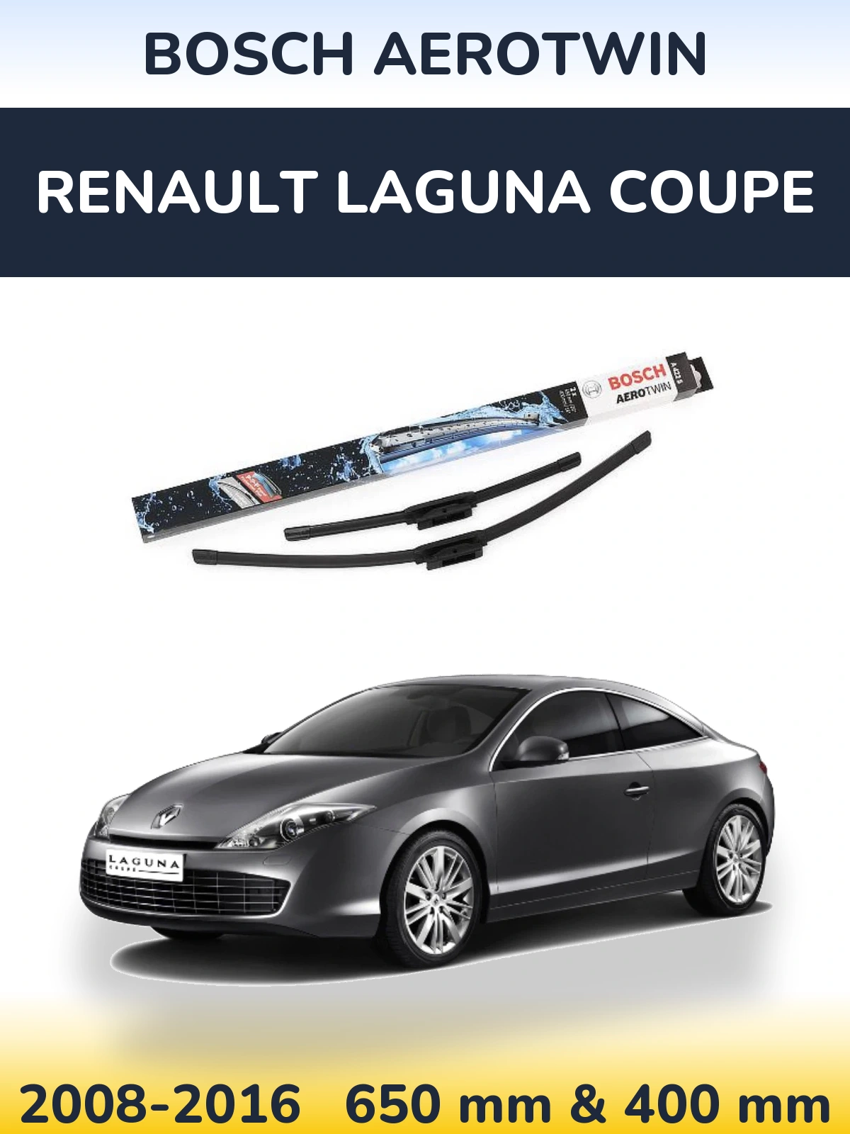 Ștergătoare BOSCH AeroTwin pentru Renault Laguna Coupe