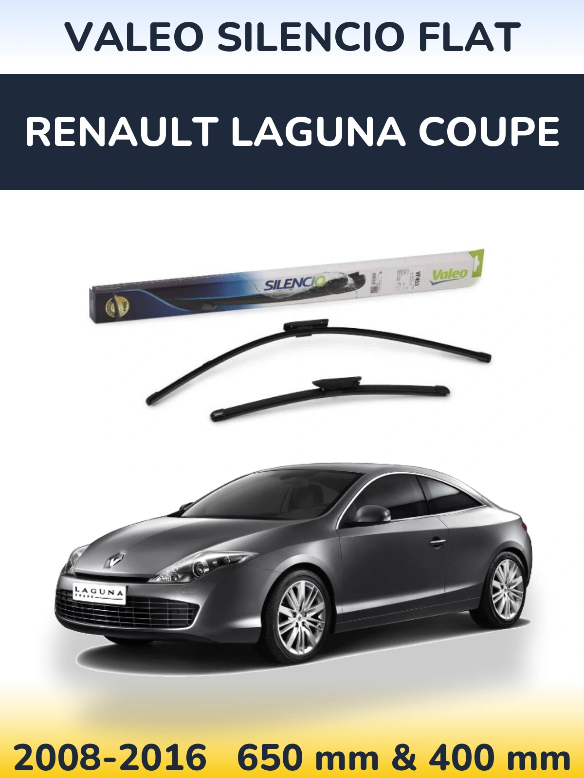 Ștergătoare Valeo Silencio Flat pentru Renault Laguna Coupe