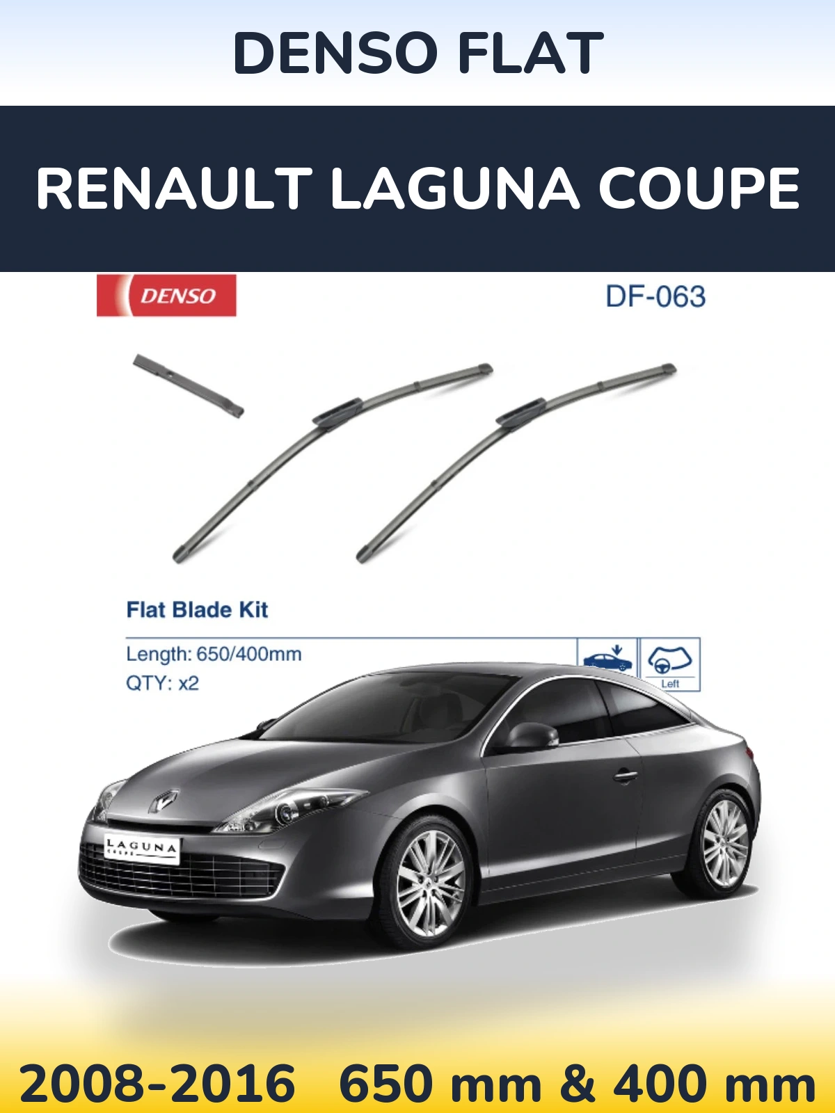 Ștergătoare Denso Flat pentru Renault Laguna Coupe